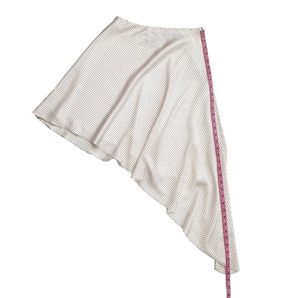 Alexis red dotted asymmetric Kadir skirt sz small silky flowy Revolve - Picture 12 of 15